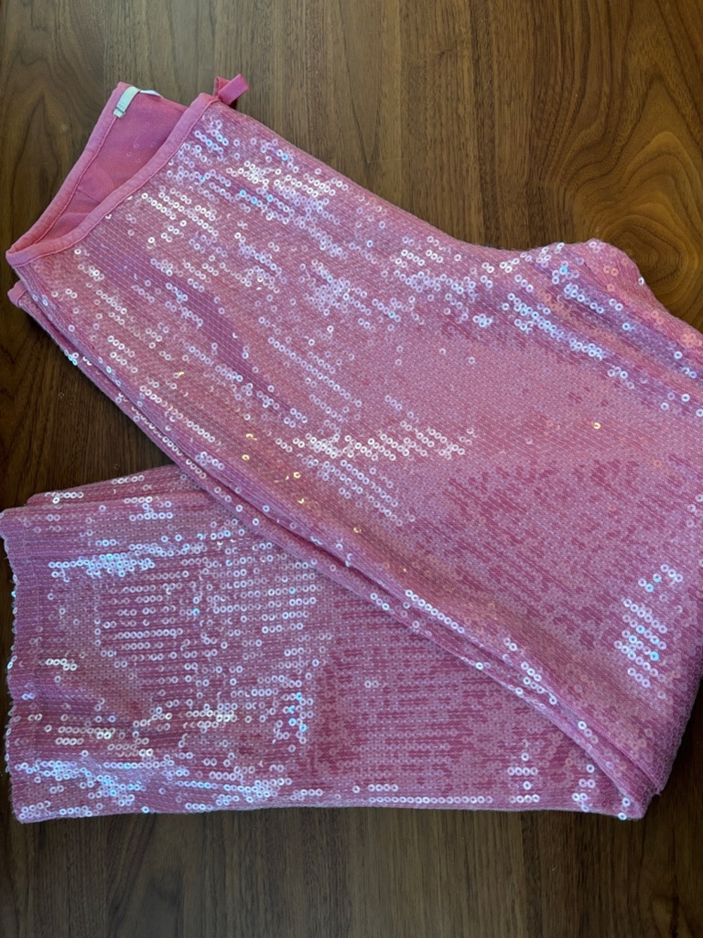 KIMCHI BLUE LILY CROPPED FLARE SEQUIN PANTS - Picture 10 of 12